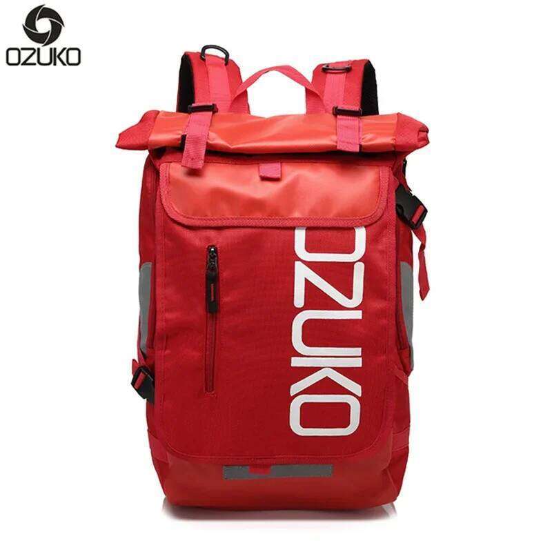 OZUKO Schoolbag for Teenager 15.6 inch Laptop Water Backpack 49*28*14 Men Student Backpacks Male Travel Mochila Fashion Z260204