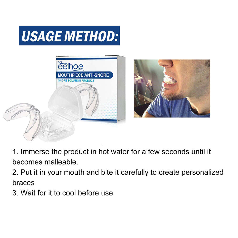 EELHOE Anti-Grinding Teeth Breath Smoothing Anti-Snoring Mouthpiece Protective Mouthguard S260203