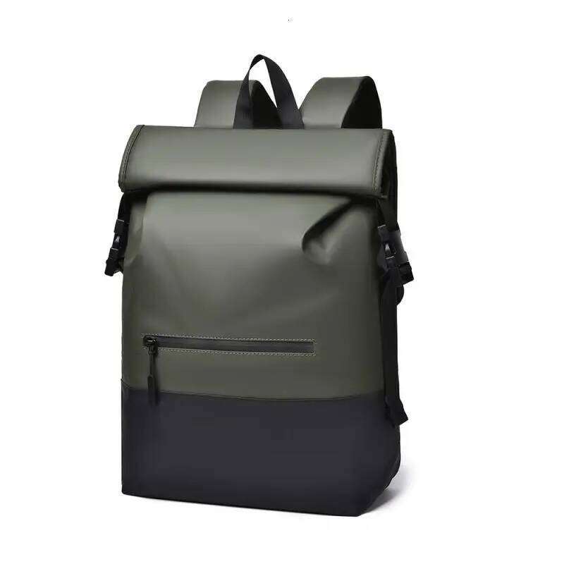 Large Capacity Men's Fashionable Folding Roll-up Outdoor Leisure Bag Functional Wind Commuter Travel Backpack Z260204