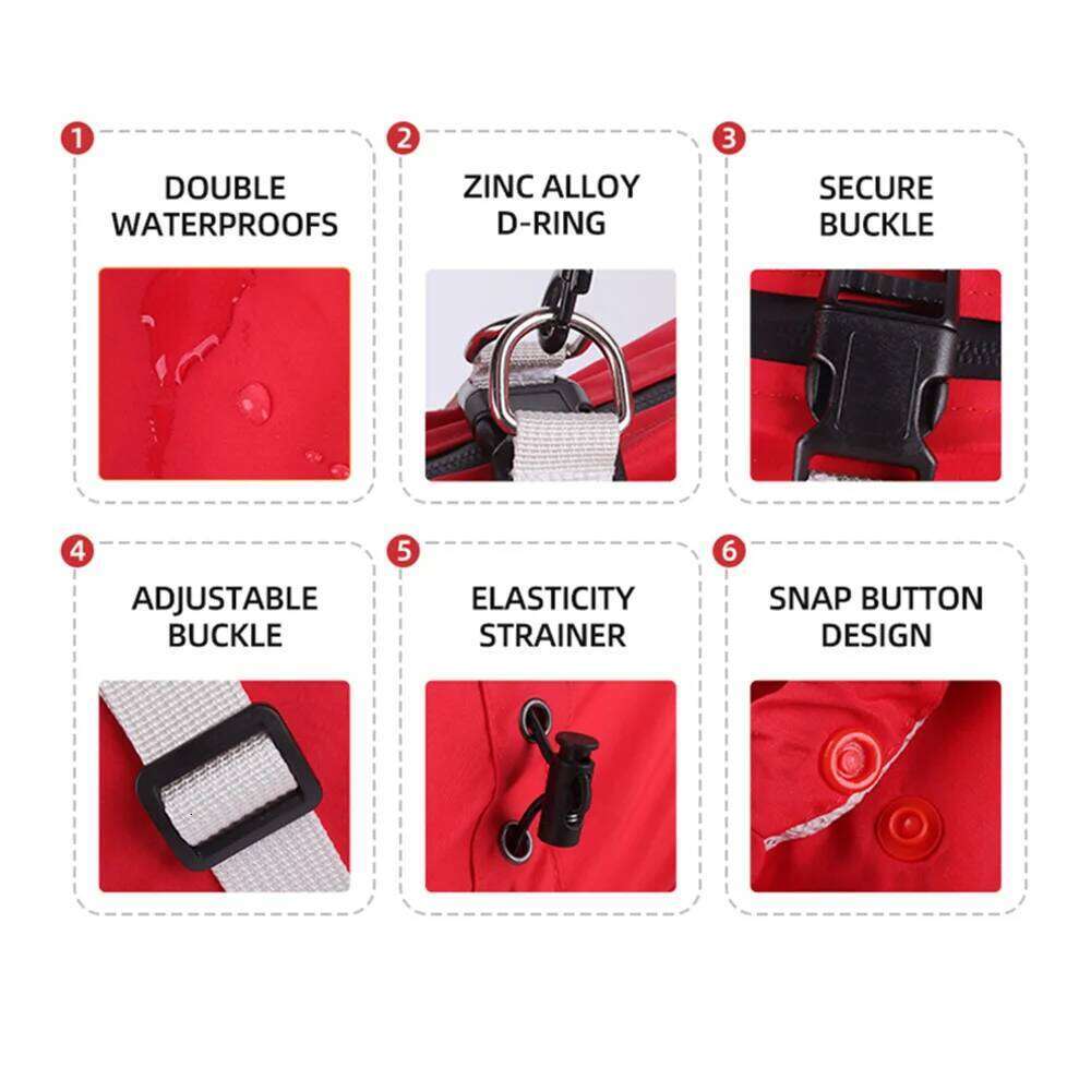 Famous brand BOFFPETS Reflective Dog Raincoat Waterproof Pet Coat Hoodies Jumpsuit For Small Medium Large Dogs French Bulldog Corgi S XL pupakaIK