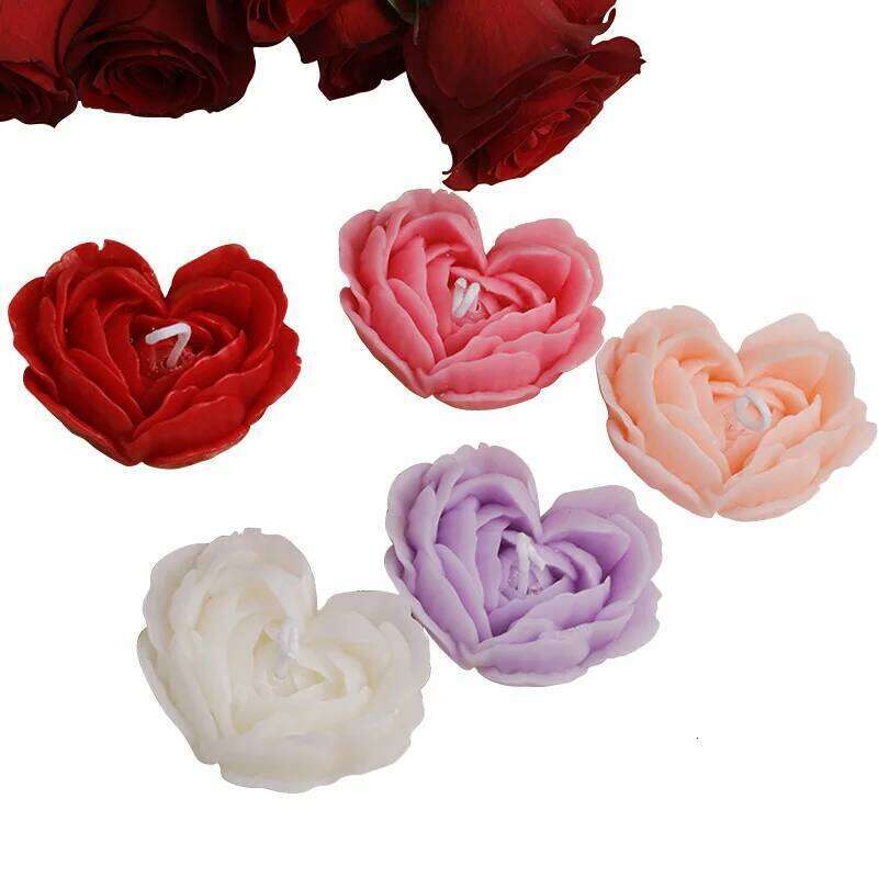 Valentine's Day love aromatherapy rose decoration, marriage proposal ceremony romantic arrangement scented candle S260204