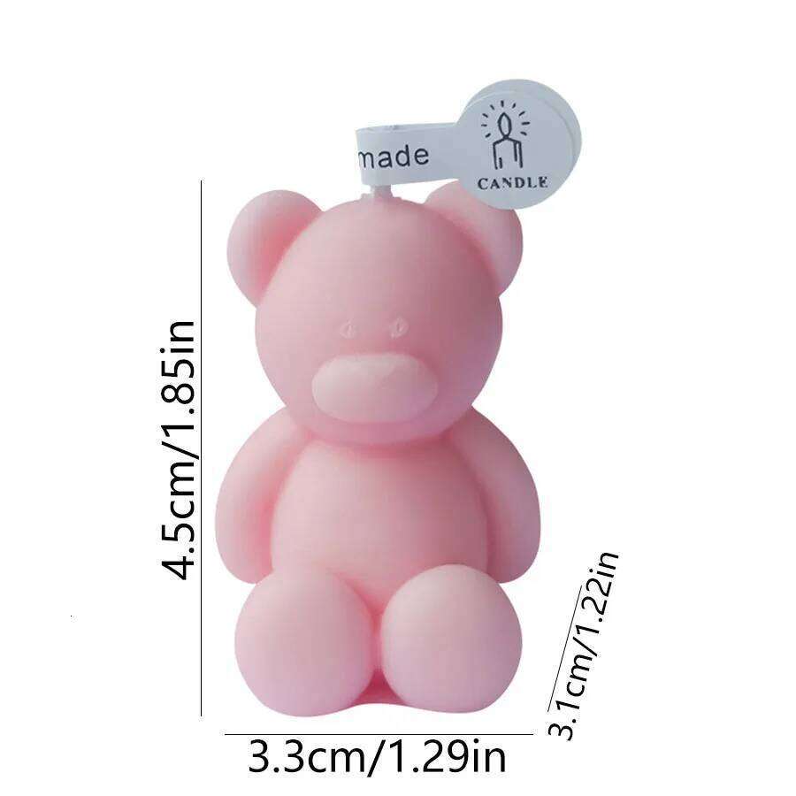 Cute Mini Bear Aromatherapy Cup Creative Home Decoration Birthday Candle Companion Gift S260204