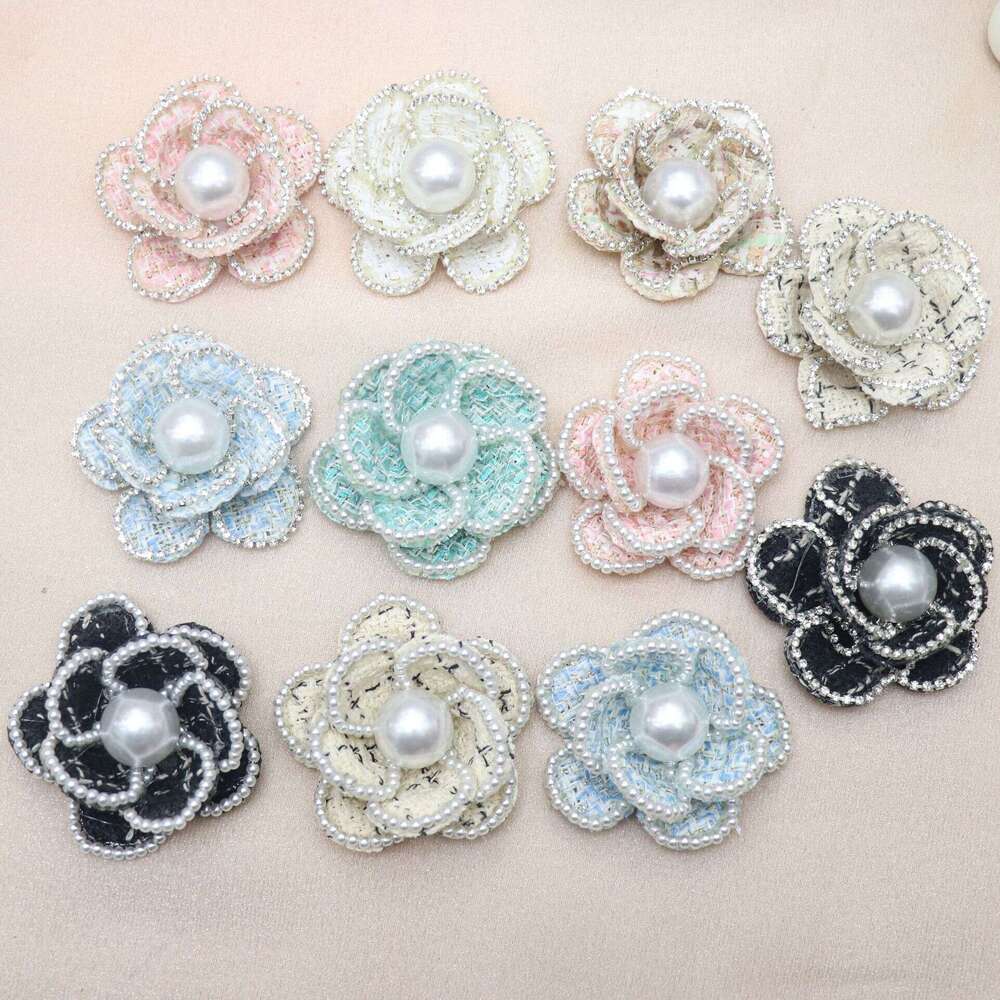 Boutonniere Flowers Pearl Camellia High-end Scarf Pin Buckle Rose Light Luxury Brooch Flower Accessories