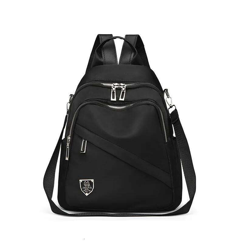 Women Casual Backpack Large Capacity Black Daypack New Trendy Shoulder Bag for Girls and Ladies Z260204