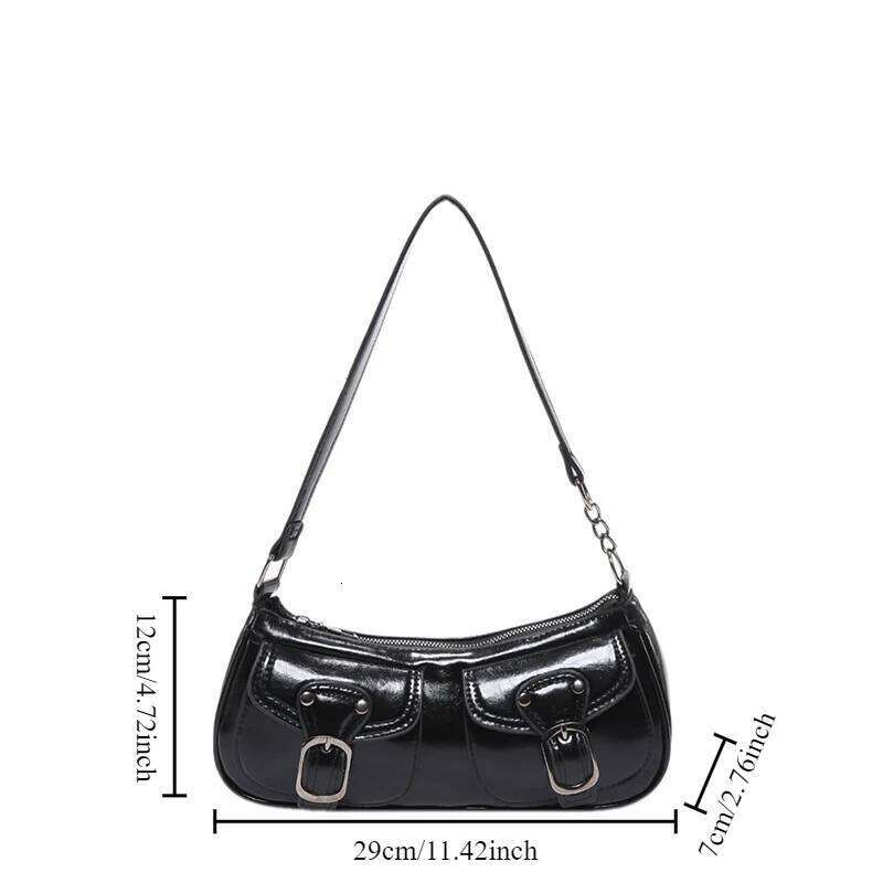 Women's fashion commuting armpit personality trendy cool scooter small senior sense shoulder crossbody bag C260204