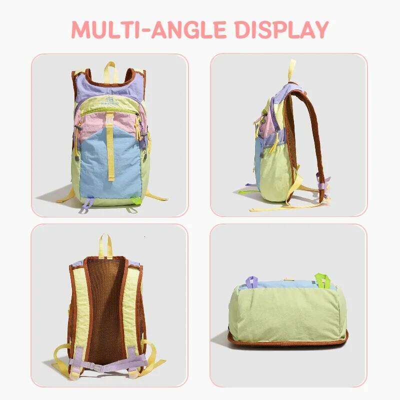 Fashionable Casual Backpack, Dopamine Contrasting Color, Suitable for Commuting Travel Backpacks, Student Backpacks Z260202