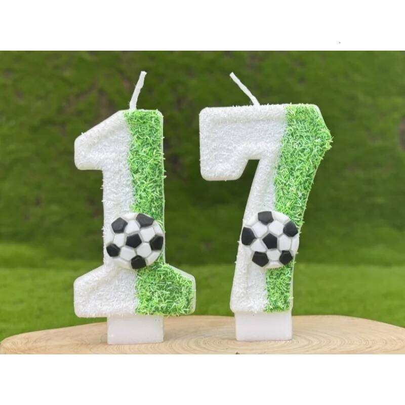 Vitality Baby Football 0-9 Free Matching Combination Digital Candles Perfect for Birthday Parties High End Baki S260204