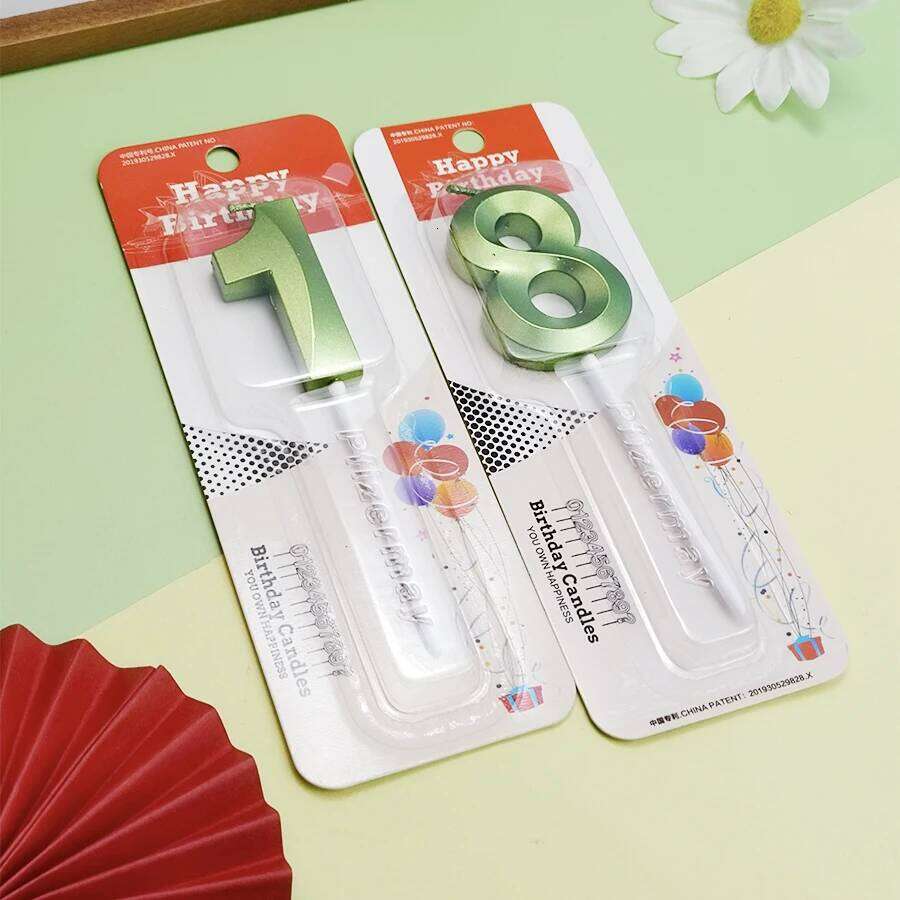 Hot Sale Opera House Birthday Number Creative Party High Quality Anniversary Celebration Digital Cake Decorative Candles S260204