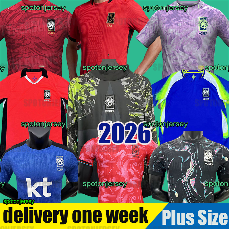South Korea 2026 soccer jerseys MEN KIDS KIT WOMEN H M SON national team HWANG LEE 25 26 fan player version football shirt 2002 RETRO korea jersey Training uniform
