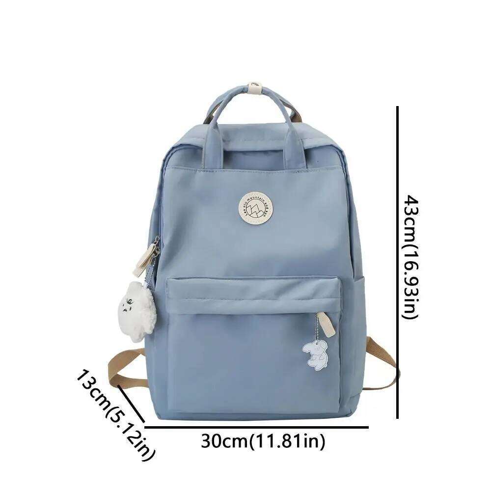 Fashion Waterproof Women Large Capacity Nylon Travel Backpack Ergonomic Solid Color Laptop Book Bag College Student Z260204
