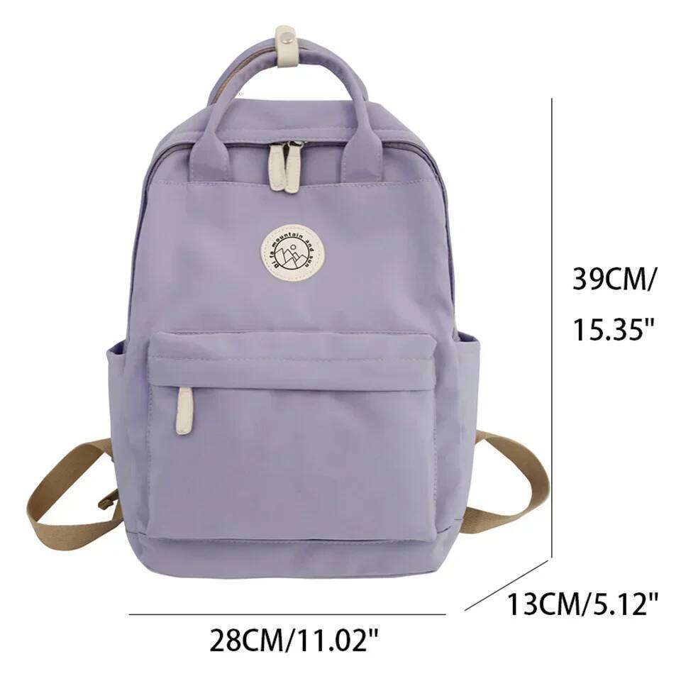 Fashion Women For Teenagers Black Portable School Bag Female Business Travel Backpack Girls Waterproof Nylon Mochila Z260204