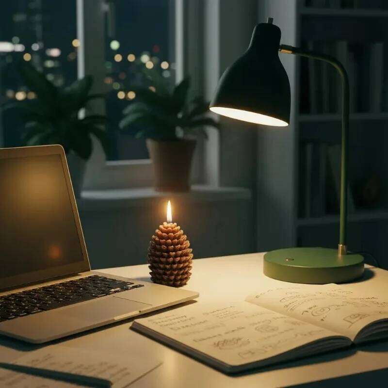 2/4PCS 3D Pinecone Candles Christmas Atmosphere Photography Arrangement Props Creative Home Decoration Ornaments S260204