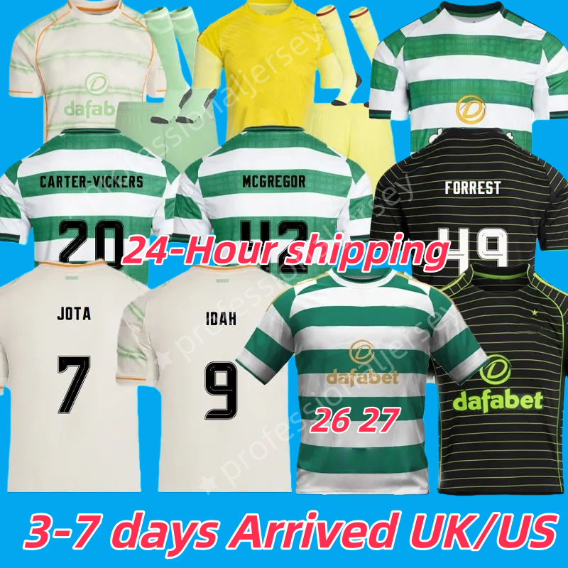 3XL 4XL CeltIcsjersey 26 27 soccer jersey CeltIcfc 26 27 top home away football shirt MEN KIDS KUHN JOTA YANG MCGREGOR CELTICC MCCOWAN ENGELS REO DAIZEN IDAH BERNARDO