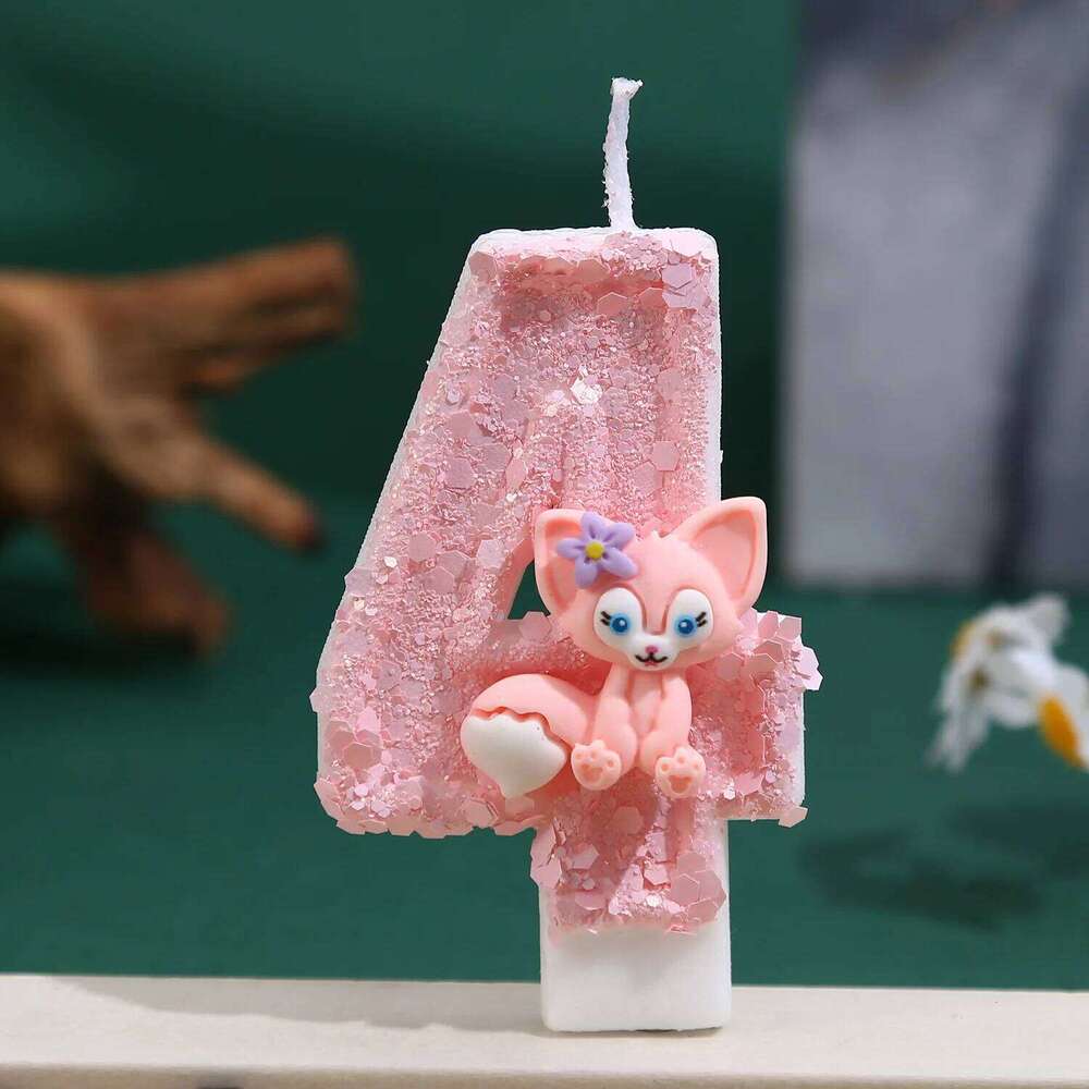 1pc Cartoon doll creative princess cute pink birthday cake plugin anniversary atmosphere candle S260204