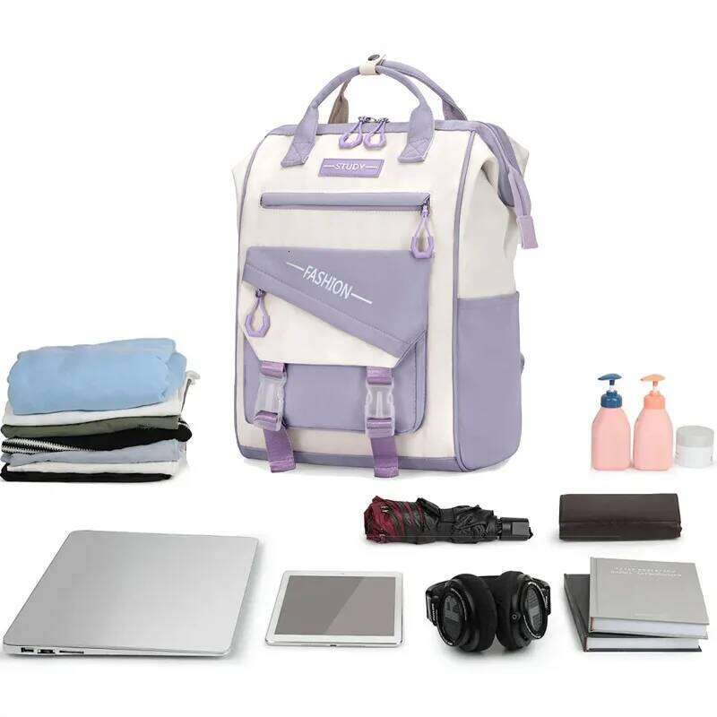 Schoolbag female k-style junior high school japanese preppy style college student backpack Z260202