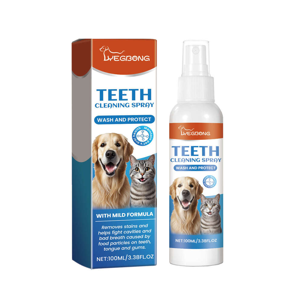 Yegbong Pet Breath Spray Cleaning Teeth Tartar Odor Long-lasting Fresh Care S260203