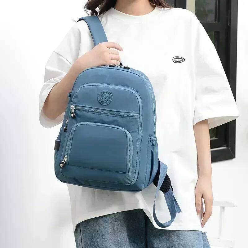 Students Large Capacity School Multi-layer Design Travel Backpack Waterproof Lightweight Oxford Cloth Bags for Women Z260202