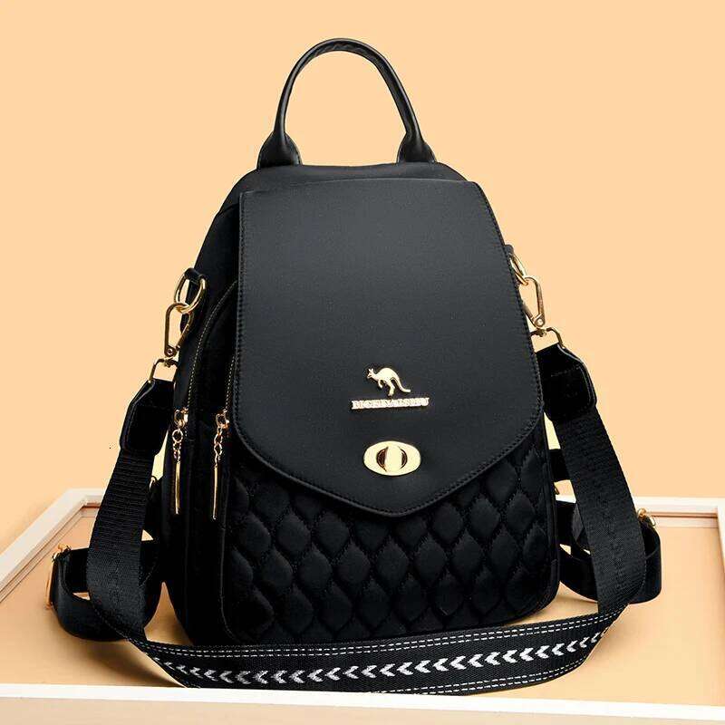 2024 New Fashion Women Backpack Retro Trendy Female Leather Single Shoulder Bolsas Luxury Brand Girl Student Backpacks Sac A Dos Z260204