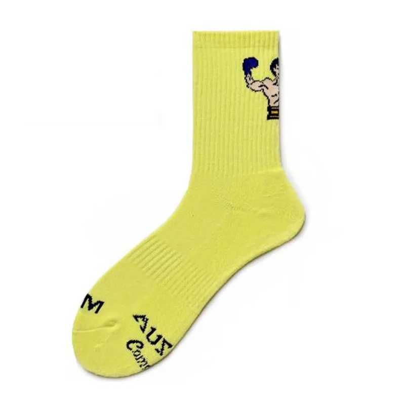 Men Socks Calcetines Cartoon Calcetines Hombre Kobieta Skarpety Crew Ankle Socks Personality Sport Basketball Mens Socks Y260204