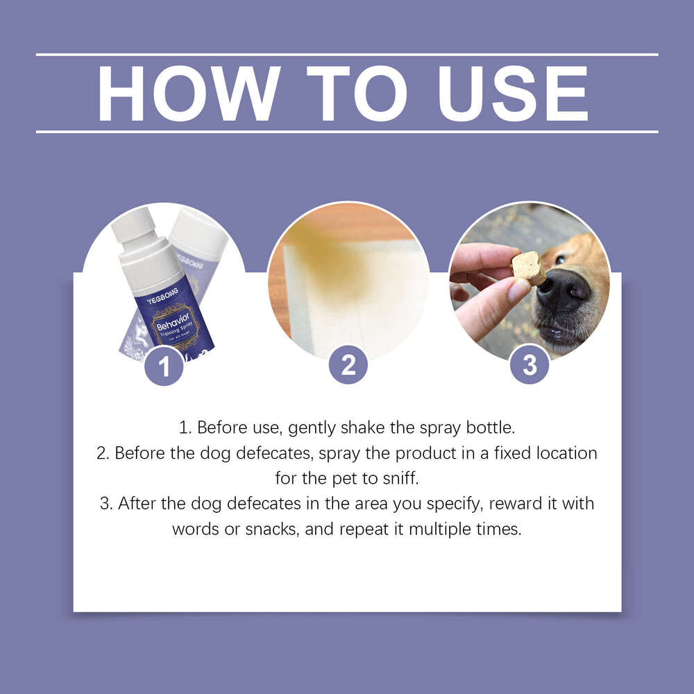 Yegbong Aid Indoor Outdoor Pet Elimination Dog Potty Training Spray S260203