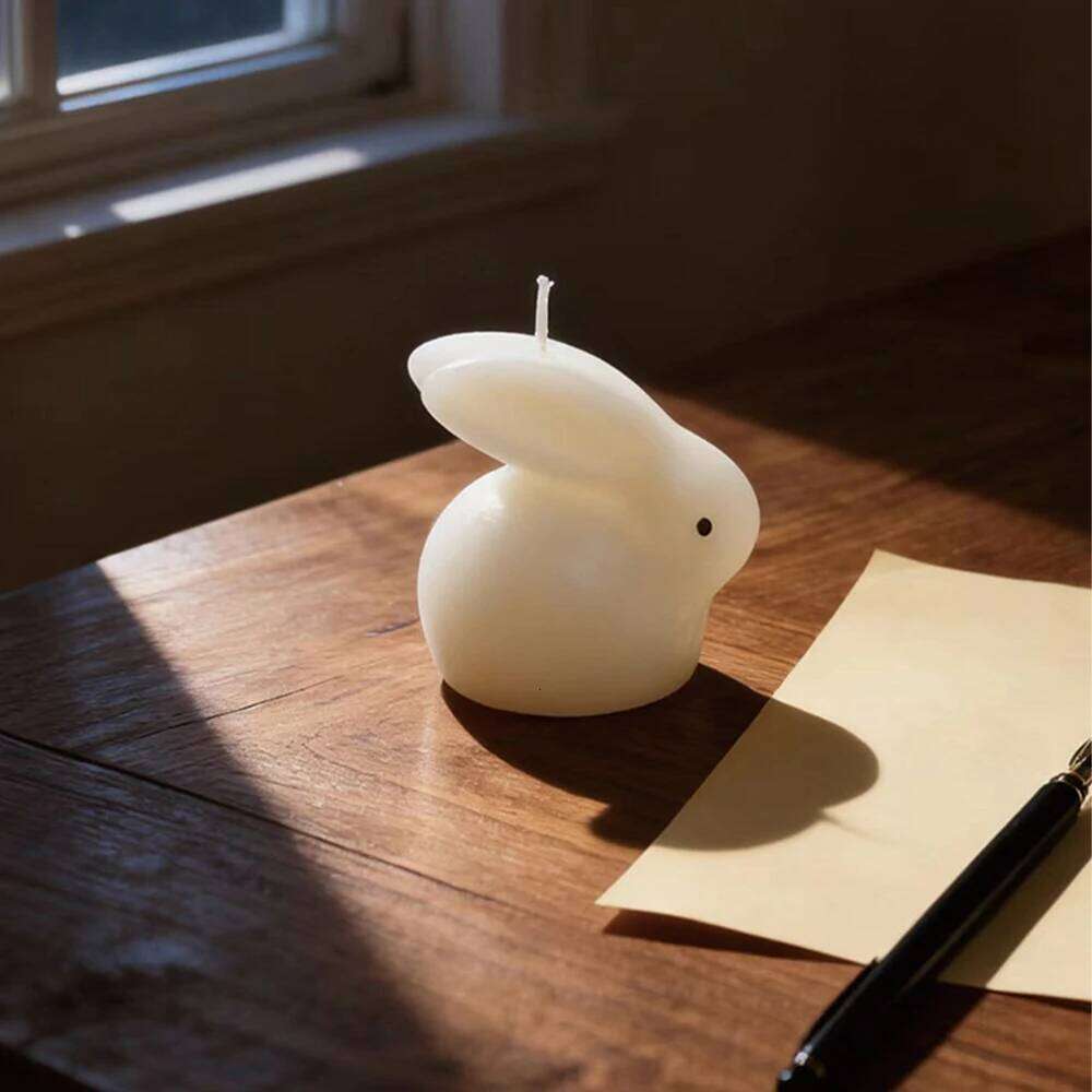 1PC Cute Rabbit Soy Wax Scented Candle - Smokeless Aromatherapy Holiday Valentine's Day Gift Decor Wholesale S260204
