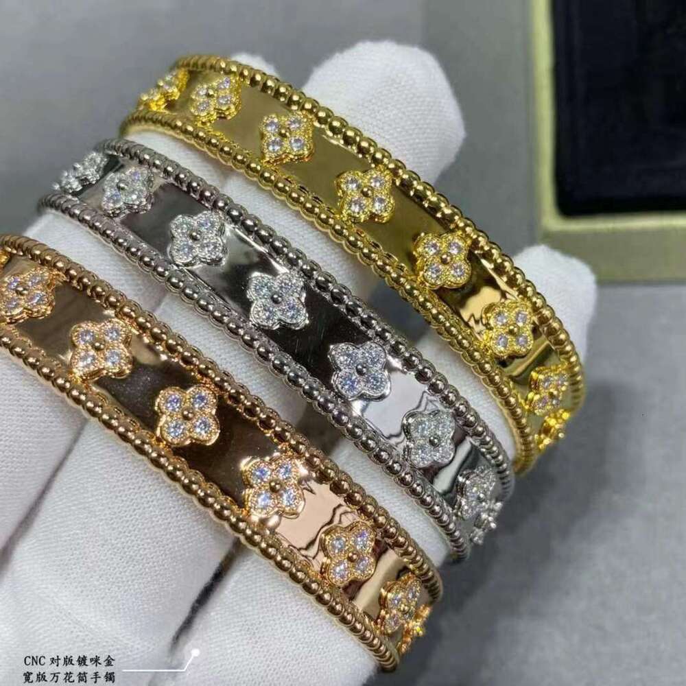 0Gogh V Kaleidoscope 18K Rose Gold Wide Narrow Version Bracelet Starry Sky Factory Live Supply