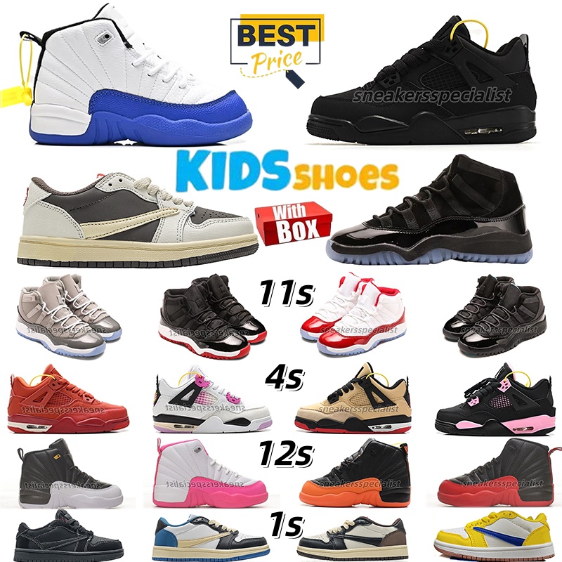 Kids Shoes kids sneakers kids trainers Basketball shoes Gamma Blue Black Cat trainers Toddler boy girls university blue bred fire Thunder Children outdoor athletic
