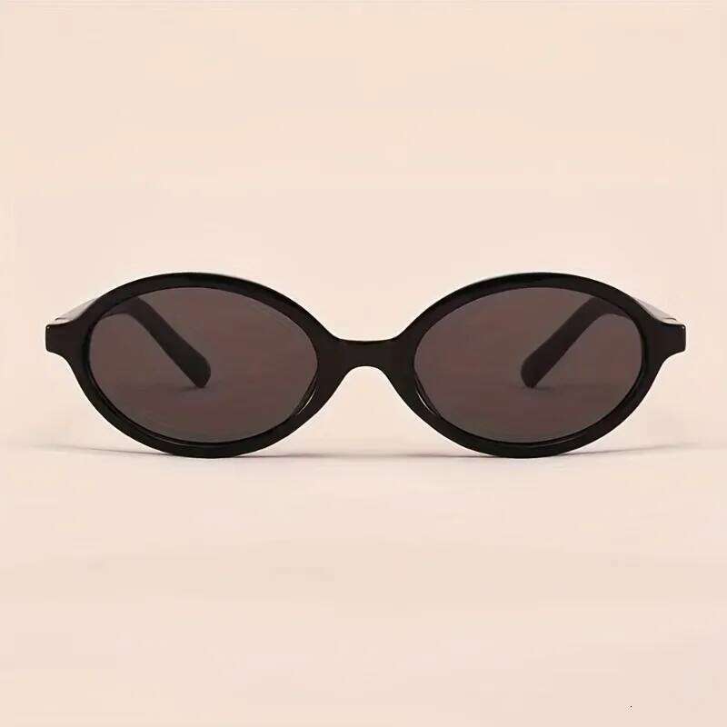 1 piece Set of Simple Oval Shaped Suitable for Both Men and Women Leopard Print Retro Women's Glasses C260204