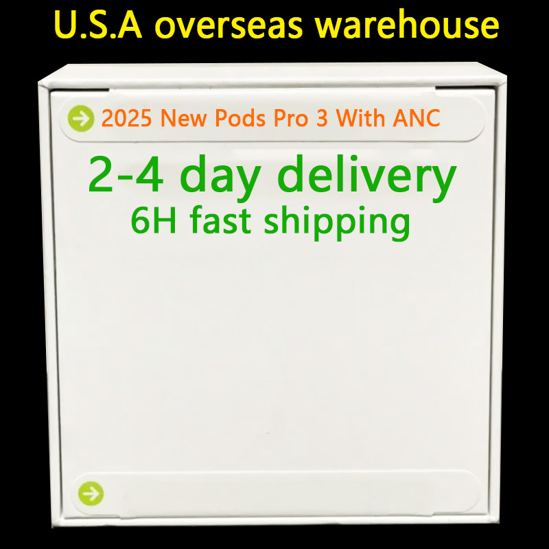 2025 New Pods Pro 3 ANC USB C tws earbuds Pods 4th Gen headphones TWS Wireless Bluetooth Earphones Pods Pro6 Earbuds Earphone Handfree Headset For Xiaomi iPhone Phone