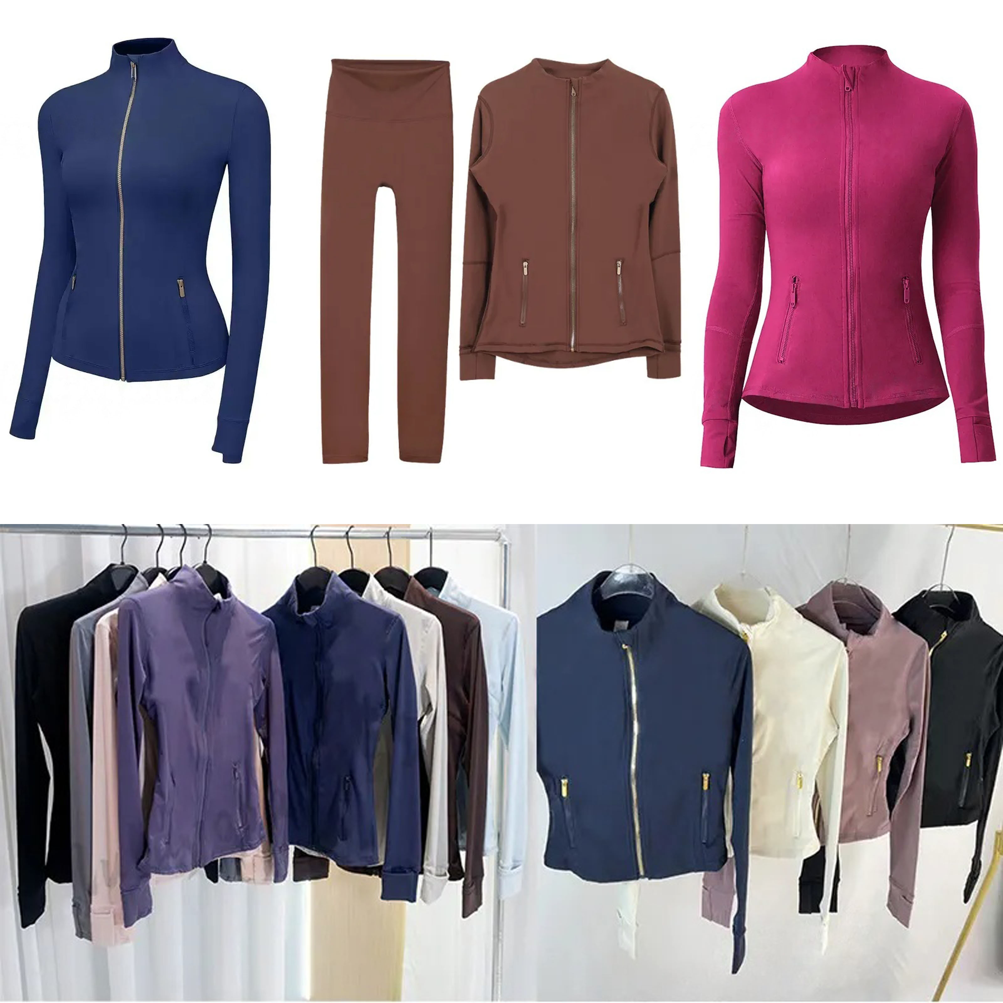 Gold Zipper Yoga Ja… - image