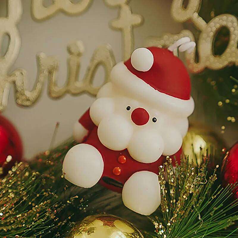 1 piece Christmas Santa Scented Home Decorative Guest Gift Souvenir Snowman Candles for Xmas Holiday S260204