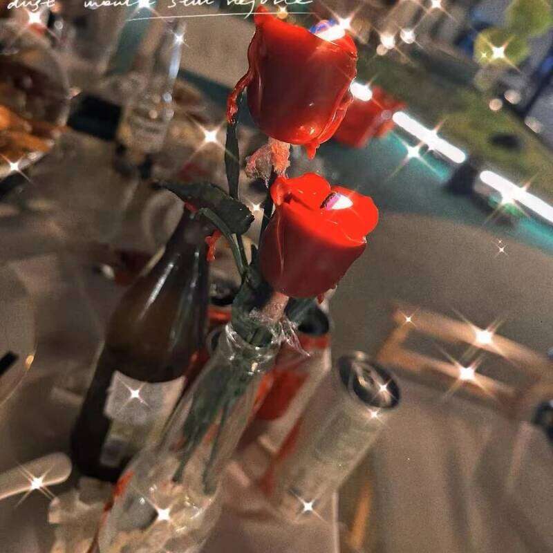 Rosette Scented Candles, Simulated Flower Home Wedding Party Decorations, Desktop Perfume Accessories, Holiday Birthday Gifts S260204