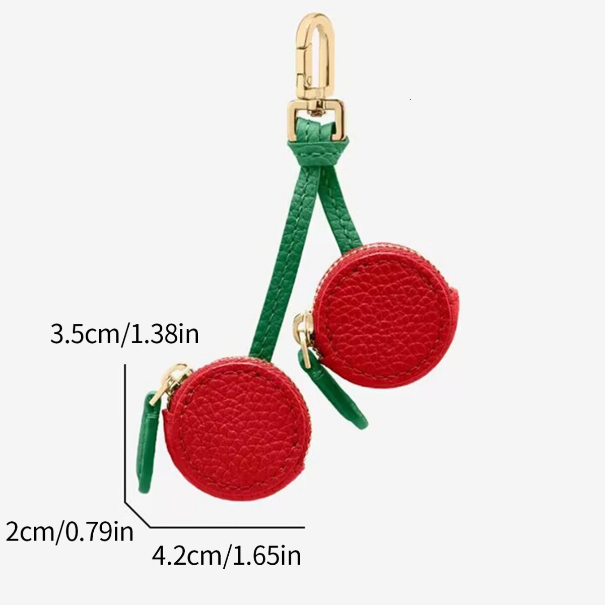 Cute Style Ornament Retro Y2K Purse Accessory Cherry Fruit Keychain Mini Cute Coin Pouch Exquisite Small Versatile Decoration Bag Pendant