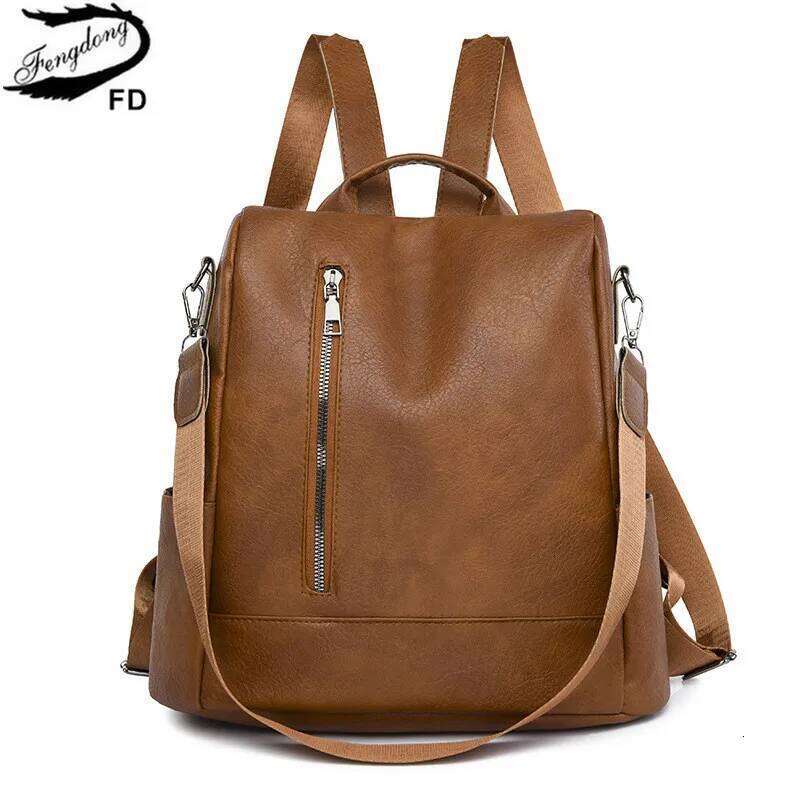 simple leather for women casual travel Anti-theft work woman ipad backpack ladies shoulder bags Z260202