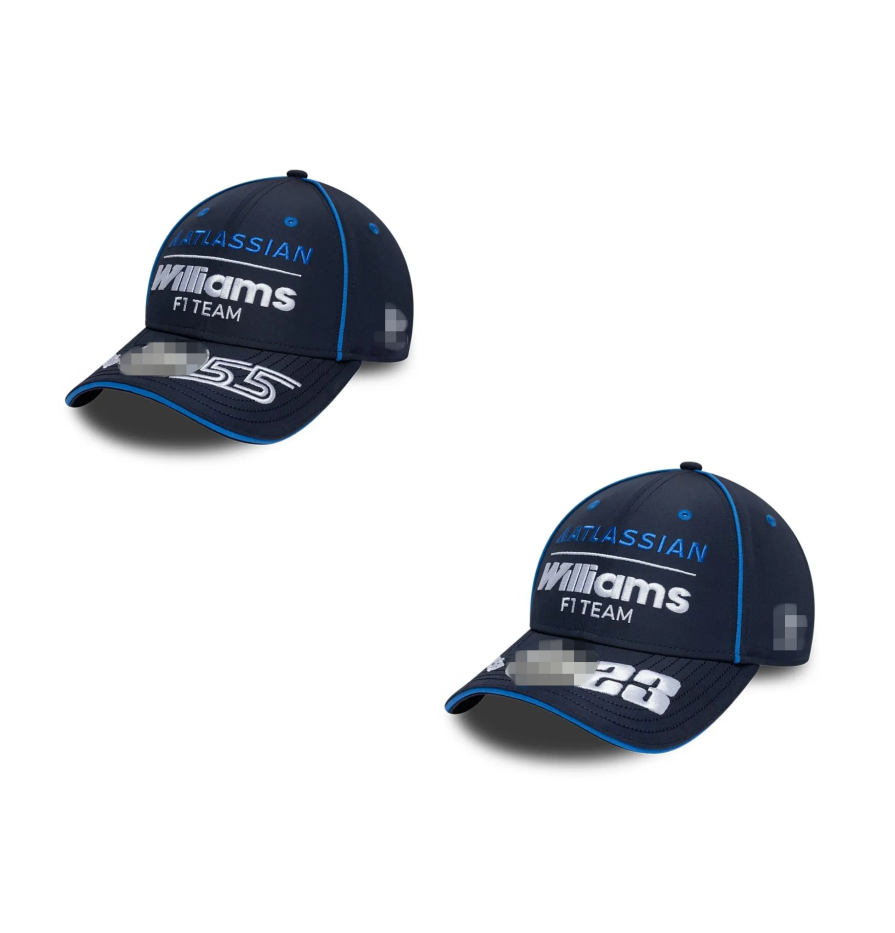 F1 Williams Racing 2026 Albon Cap Driver Sainz Cap Fashion Leisure Sports Travel Baseball Cs Mens Hat Marcas