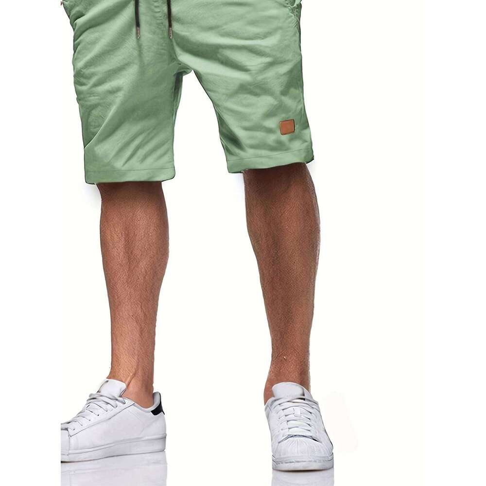New Men's Casual Bermuda Fitness Jogging Short, Vintage Elastic Waist Cargo shorts XJ260204