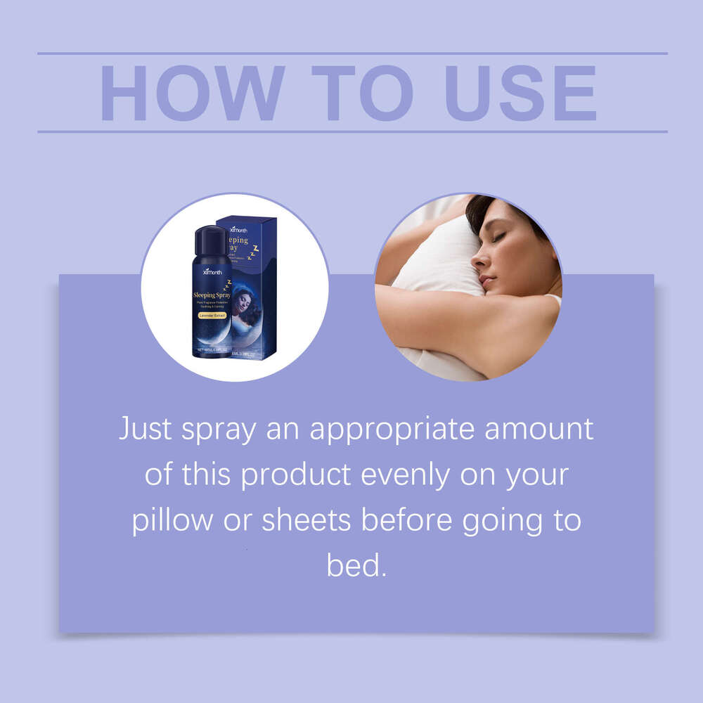 Ximonth Lavender Improves Aid Nighttime Sleep Discomfort Relief Soothing Spray S260203