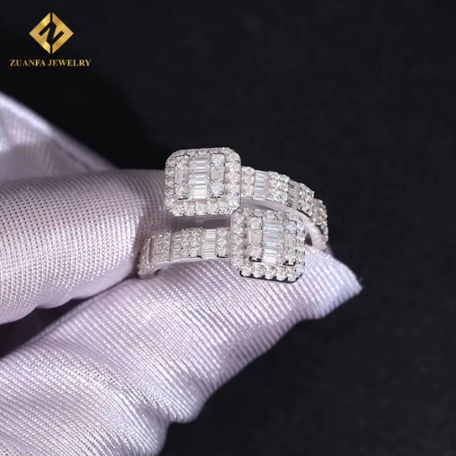 Wholesale Eternity Ring Moissanite Luxury Jewelry Women Men Pass Diamond Tester Iced Out Jewelry Hip Hop Style