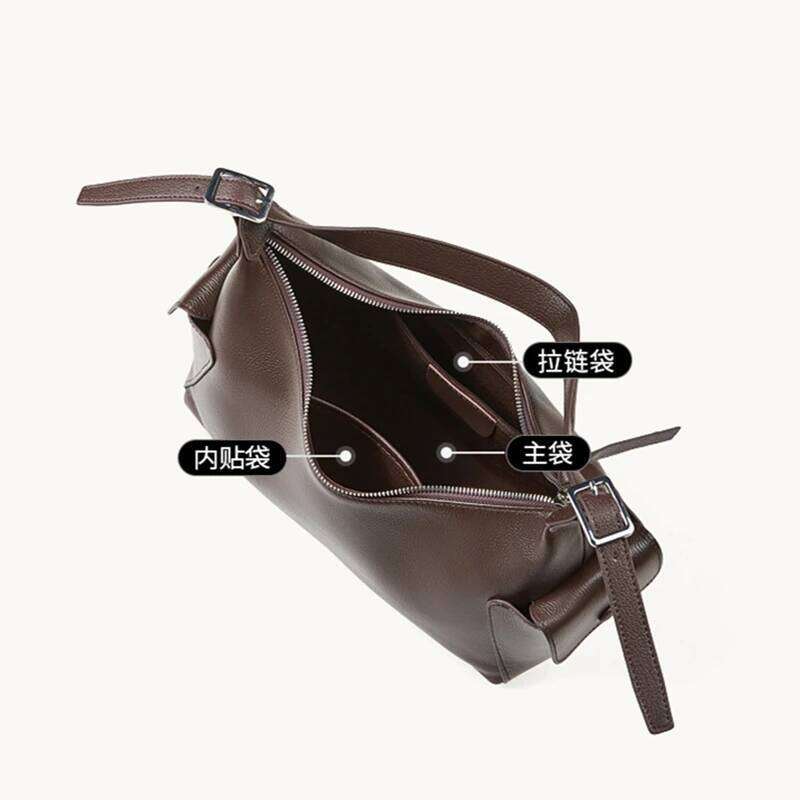 Hifashion Retro Genuine Leather Hobo Shoulder Bags For Women 2025 Luxury Designer Crossbody Shopper Office Tote Ladies Handbags C260204