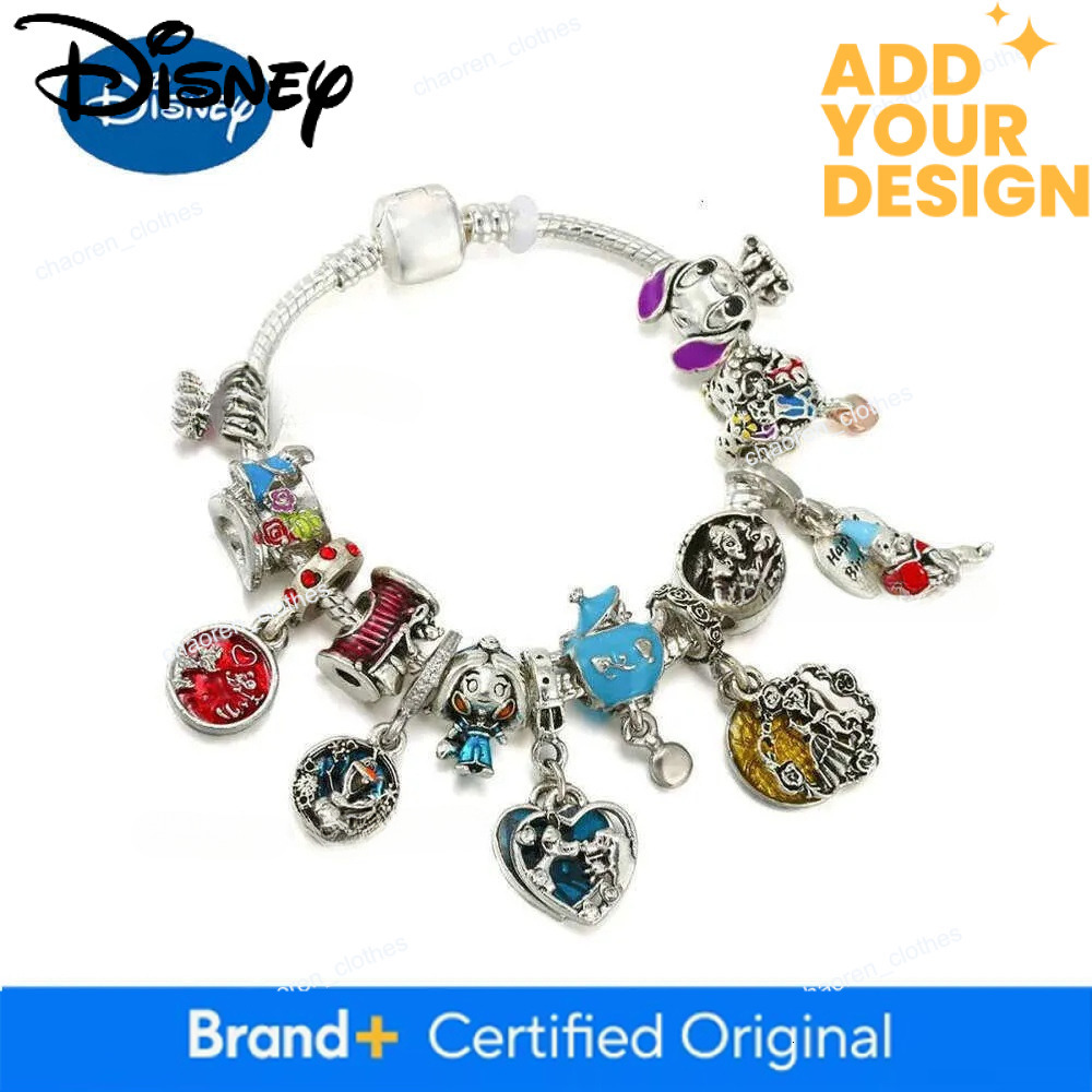 Disney Lilo&Stitch Cartoon Stitch Snake Bone Bracelet Designer DIY 3MM Pendant Couple Girls Fashion Accessories luxury Birthday Gift H260108
