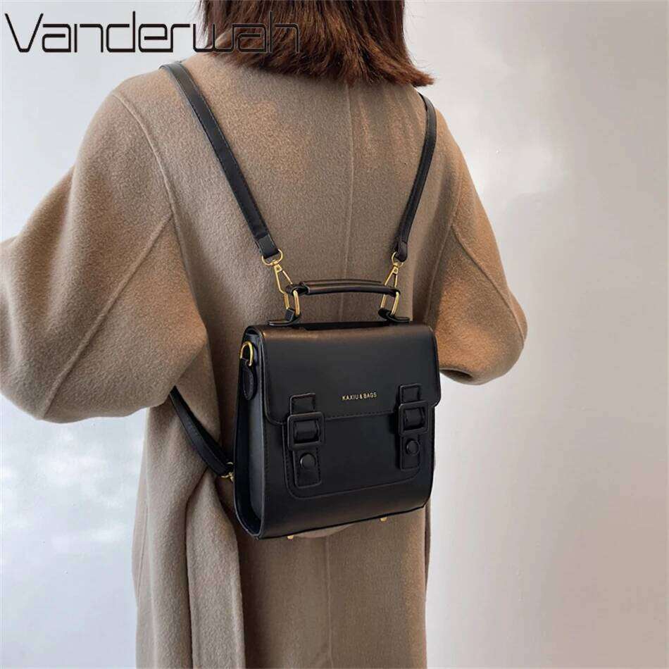 Women Leather Backpack Shoulder Bag Small Bagpack Female Girls Fashion Daypacks Teenager School Bags Mochilas Feminina Z260202