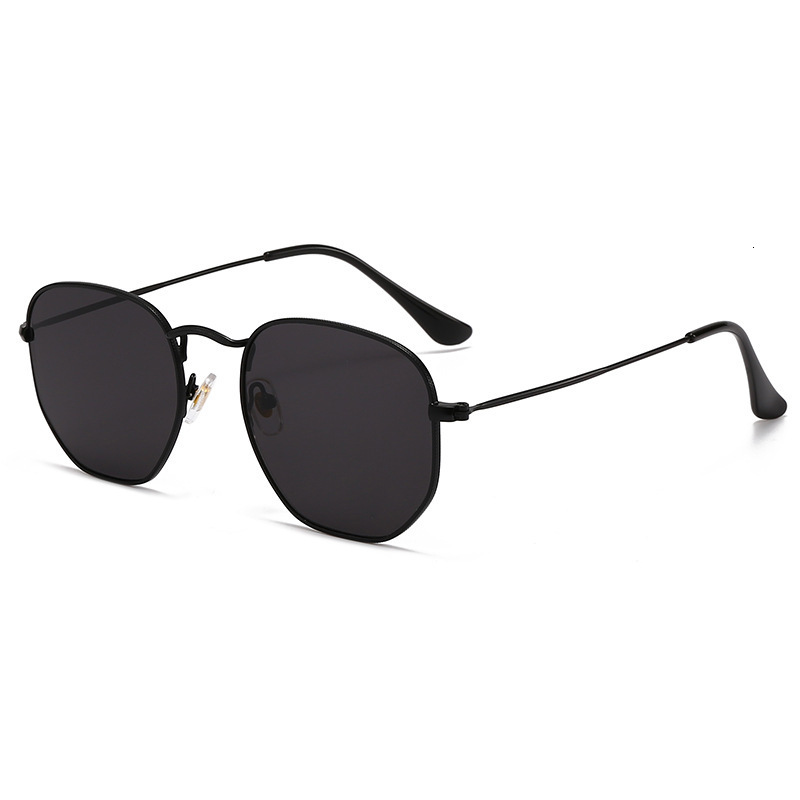 New Style Women, Square Geometric Frame, Fashionable Metal Glasses, Classic Sunglasses for Men, Trendy