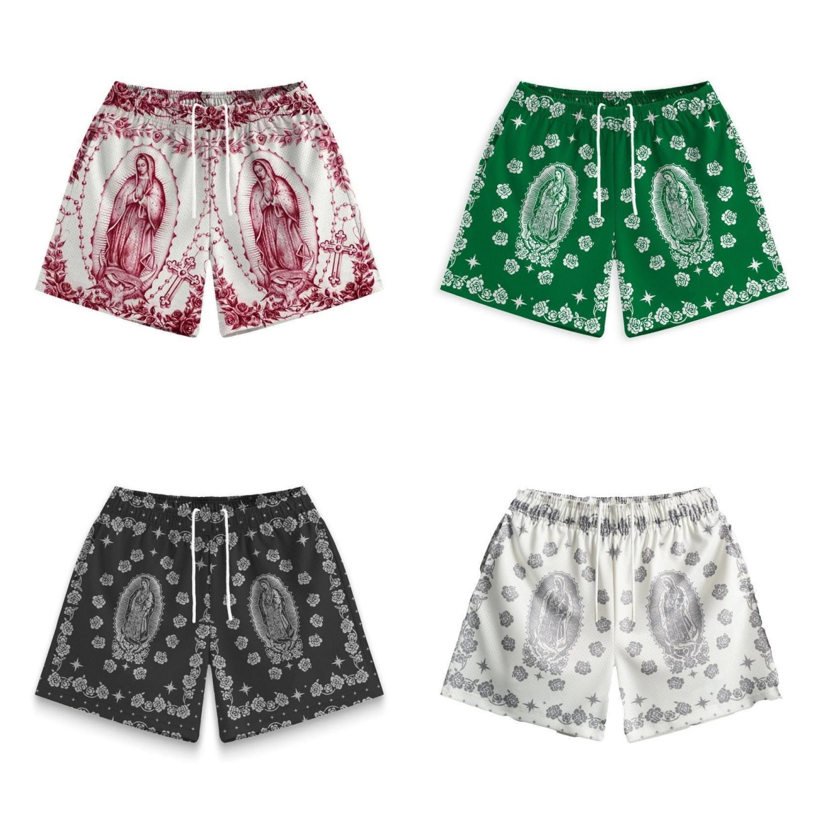 Men's Shorts Trendy Fitness Shorts Mesh Breathable Basketball Beach Casual Pants Summer New Beach Sports Casual Shorts Breathable wear