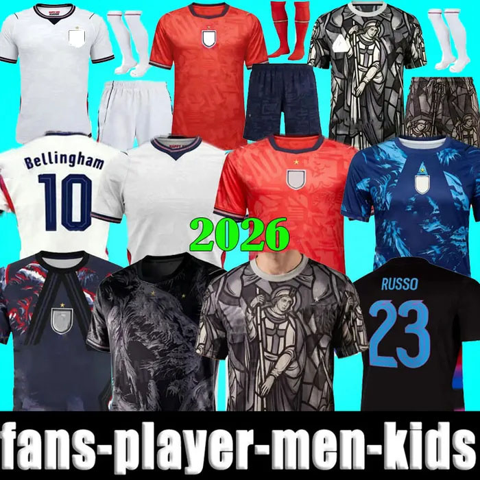 3XL 4XL TOP 2026 Englands Football Shirt 26 27 EZE BELLINGHAM STONES Football kits Soccer Jerseys RASHFORD KANE SAKA RICE FODEN National Team Kid Men Kids Kit