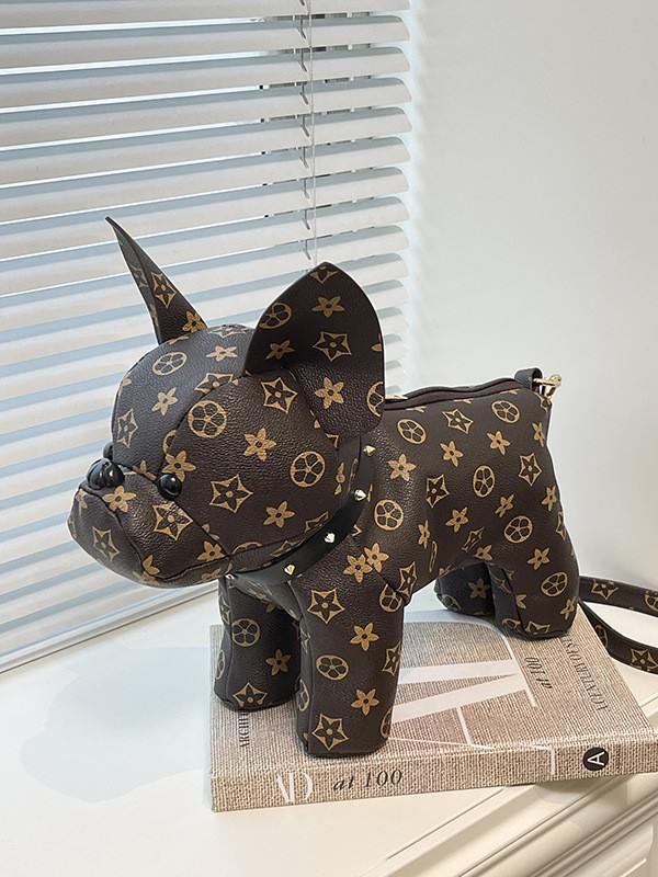 Free delivery shoulder bag Fashionable and Cute French Cow Cartoon Bag Single Shoulder Crossbody Bag Printed