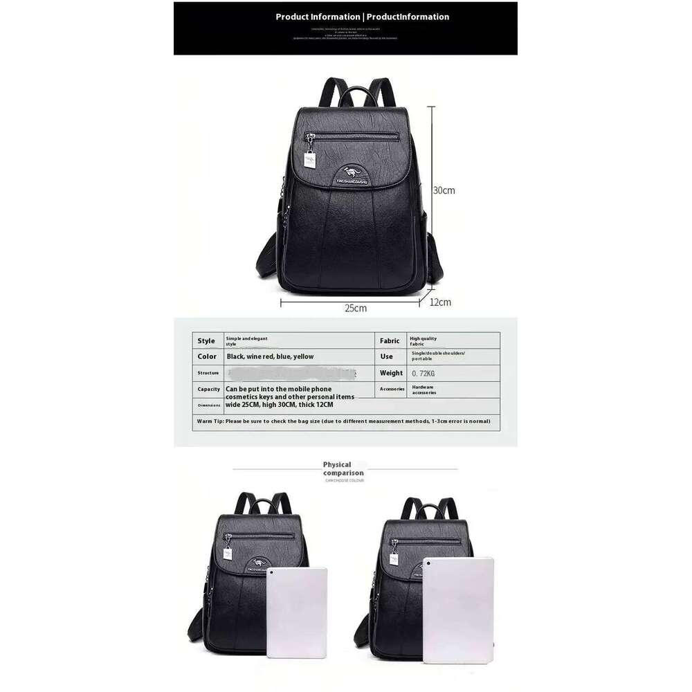 Hot Sell Women Soft Leather Backpacks Vintage Female Shoulder Sac a Dos Casual Travel Ladies Bagpack Mochilas School Bags Z260202