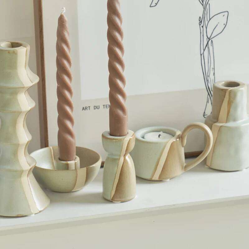 Ceramic Nordic Holder Candlestick Home Candle Holders Wedding Decoration S260204