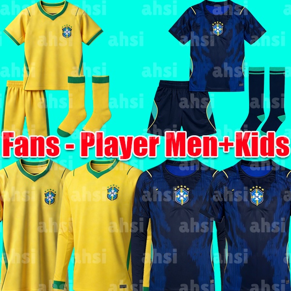 26 27 World Cup brasil jersey 2026 soccer jerseys Camiseta de futbol PAQUETA RAPHINHA football shirt maillots VINI JR RICHARLISON men kids NEYMAR JR Uniforms