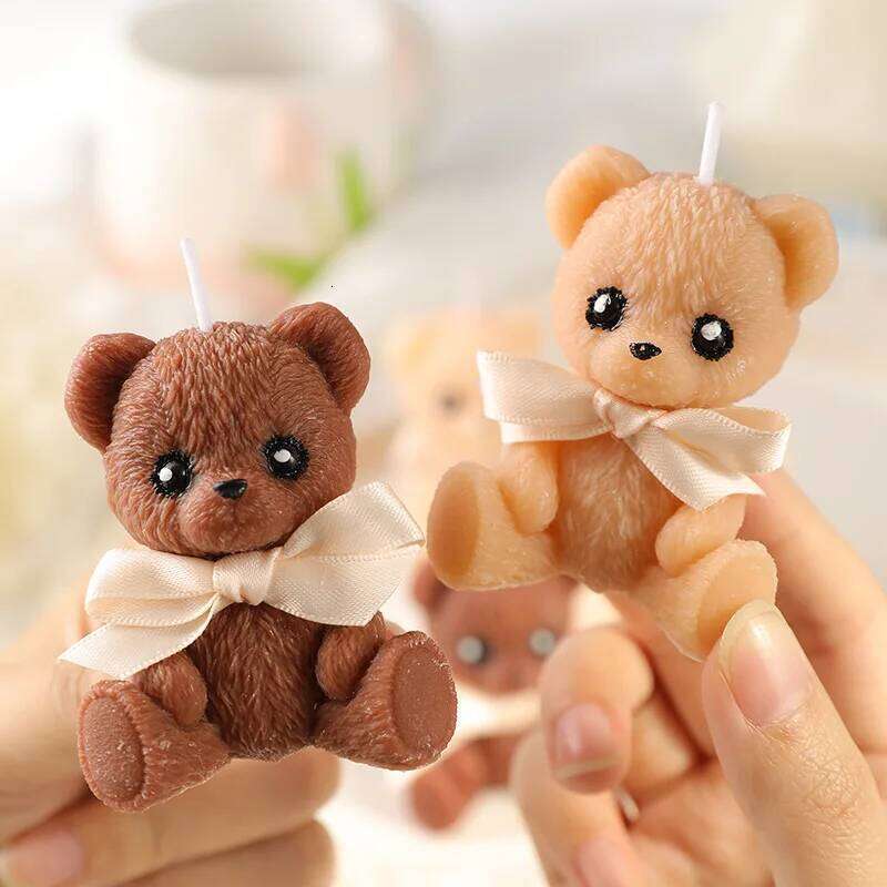 Bear Aromatic Candles Christmas Adorable Decorative Candle Wedding Gifts for Personalized Guests S260204