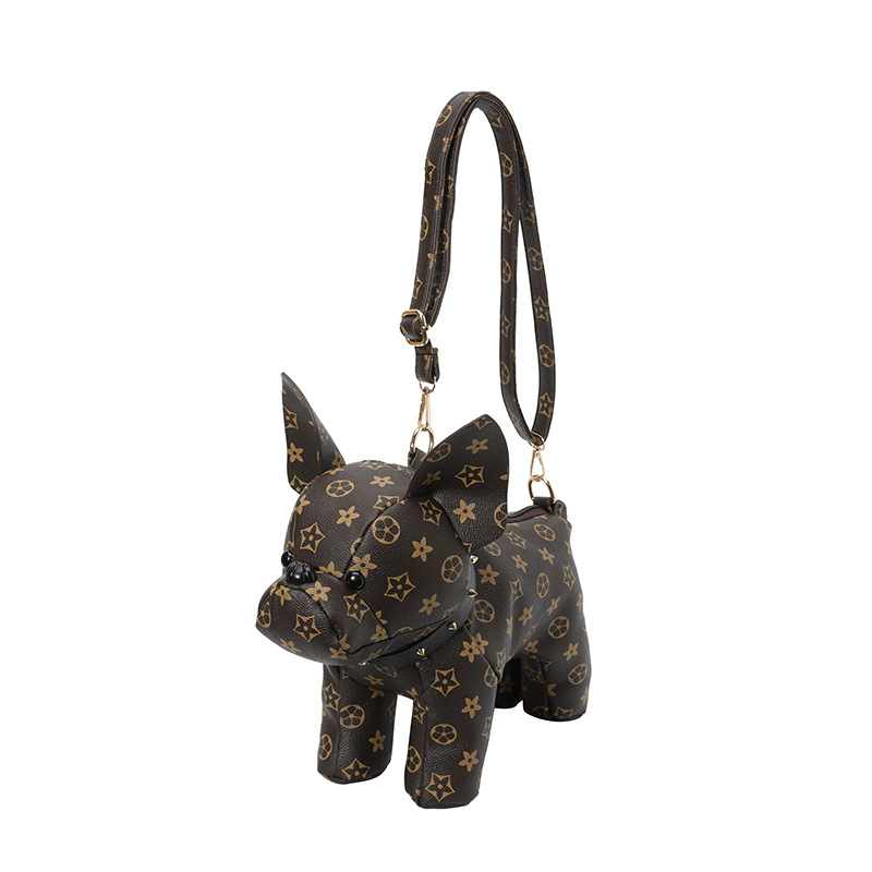 Free delivery shoulder bag Fashionable and Cute French Cow Cartoon Bag Single Shoulder Crossbody Bag Printed